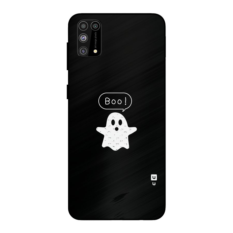 Boo Cute Ghost Metal Back Case for Galaxy F41