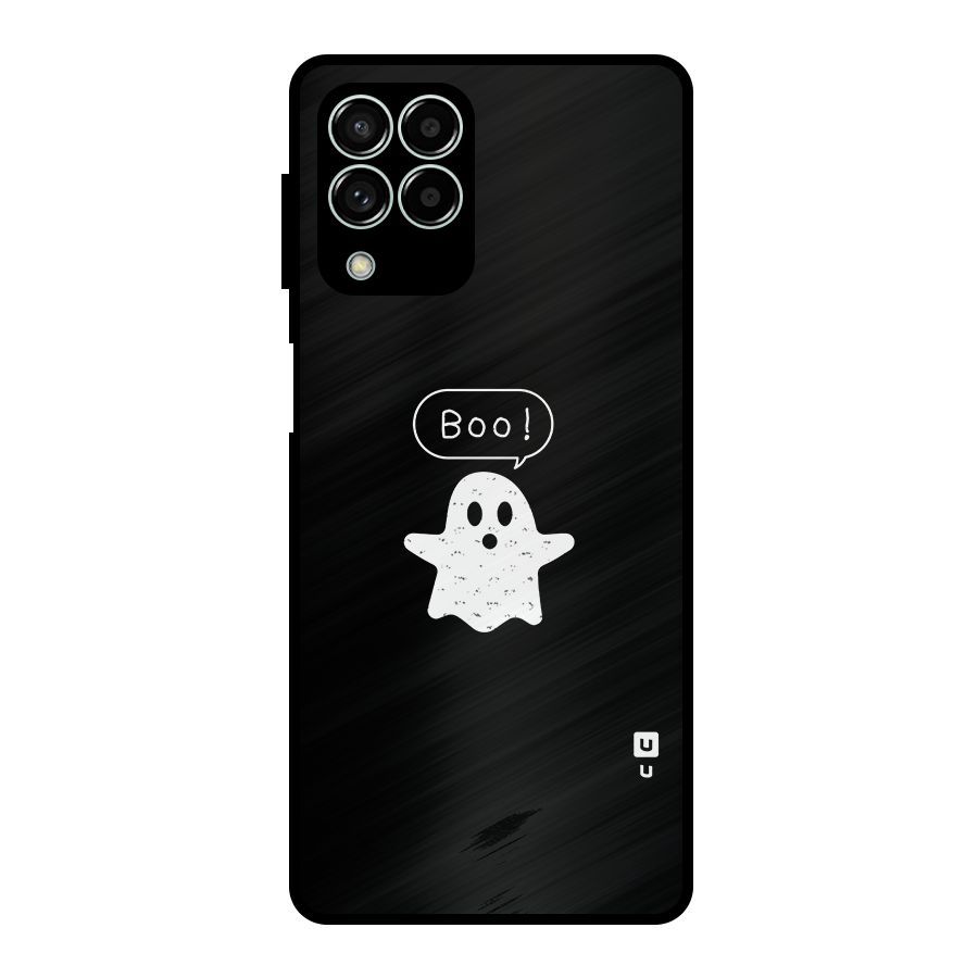 Boo Cute Ghost Metal Back Case for Galaxy M33