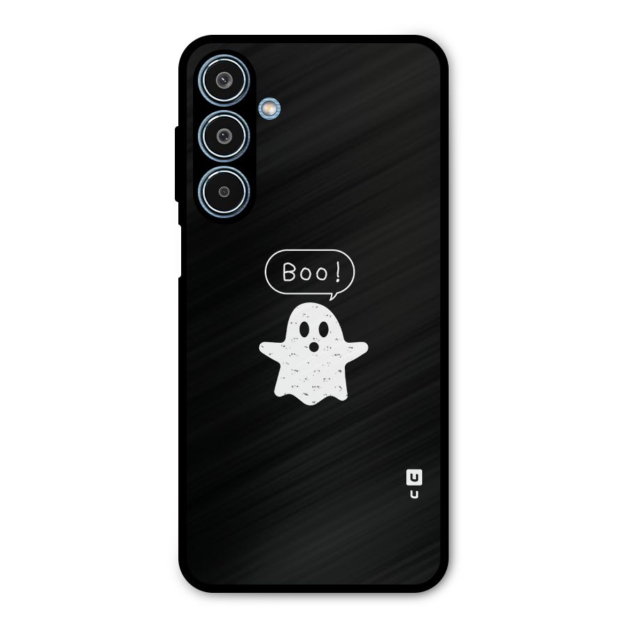 Boo Cute Ghost Metal Back Case for Galaxy M35