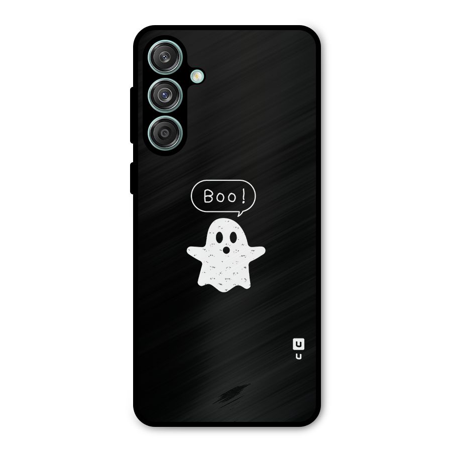 Boo Cute Ghost Metal Back Case for Galaxy M55 5G