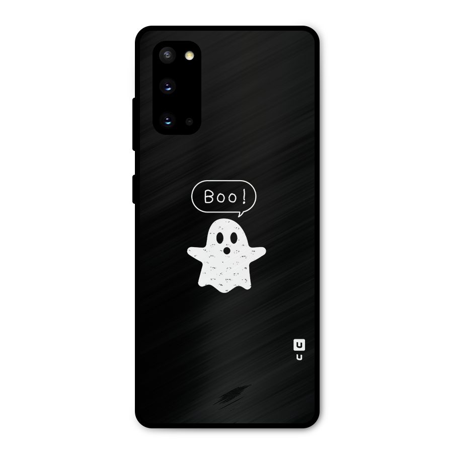 Boo Cute Ghost Metal Back Case for Galaxy S20
