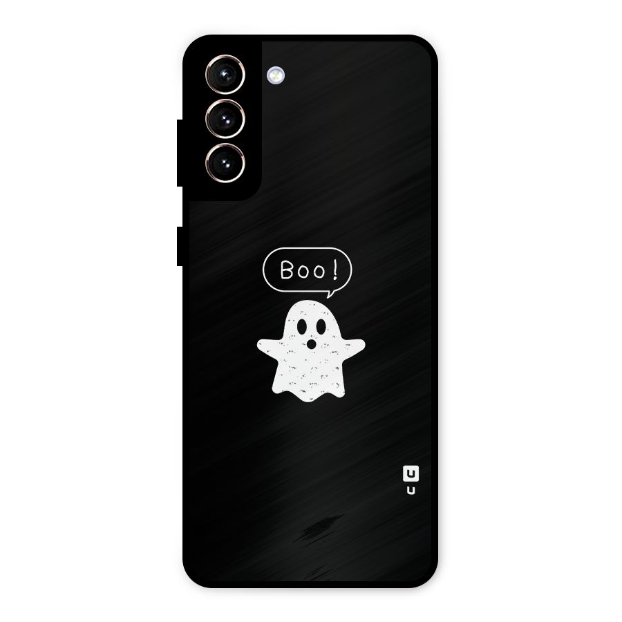 Boo Cute Ghost Metal Back Case for Galaxy S21 Plus