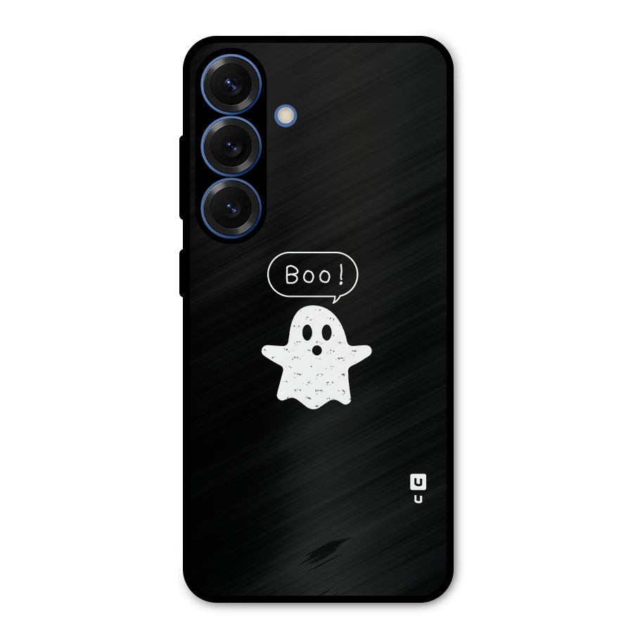 Boo Cute Ghost Metal Back Case for Galaxy S25
