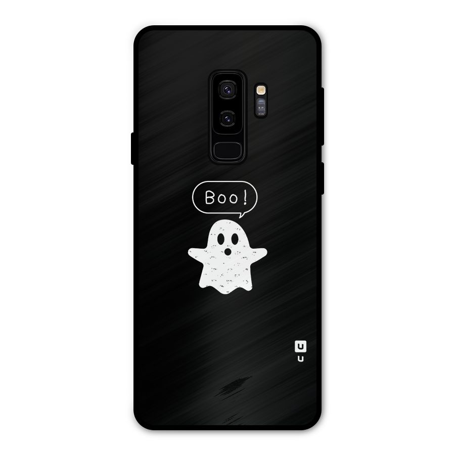 Boo Cute Ghost Metal Back Case for Galaxy S9 Plus