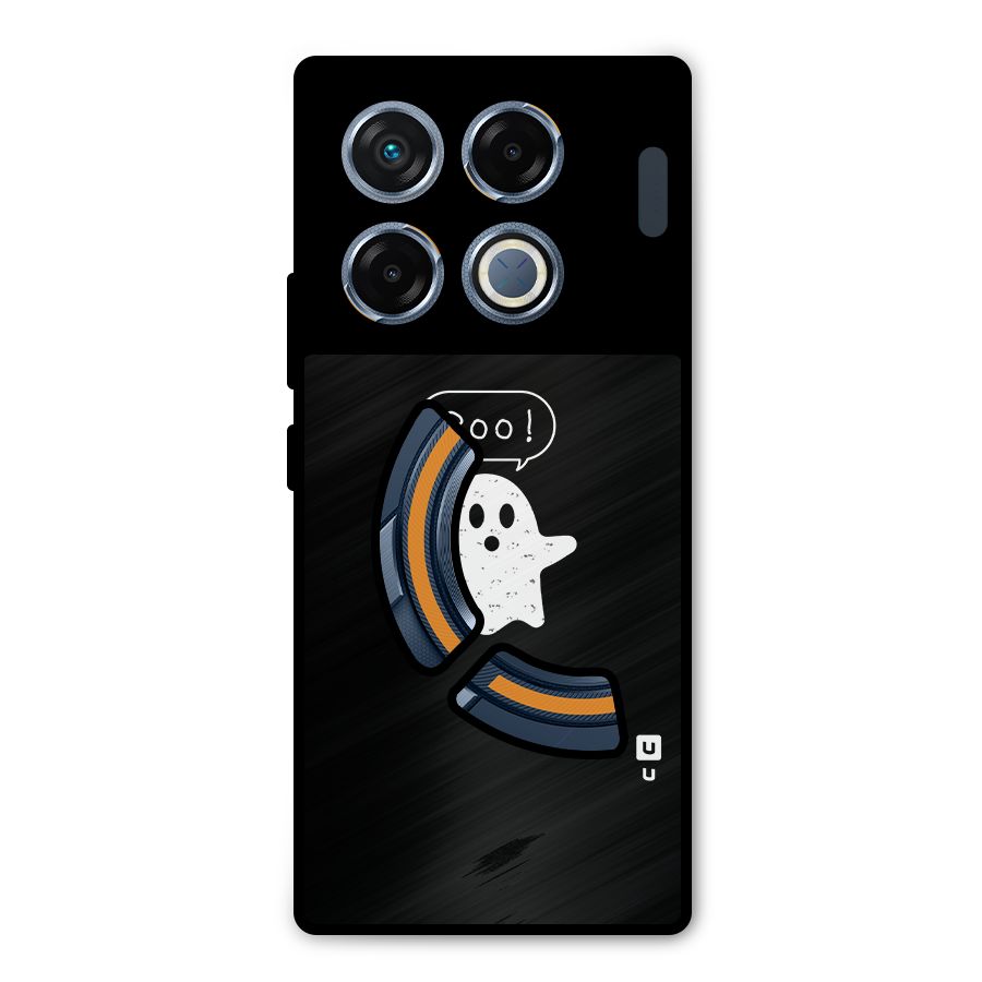 Boo Cute Ghost Metal Back Case for Infinix GT 20 Pro