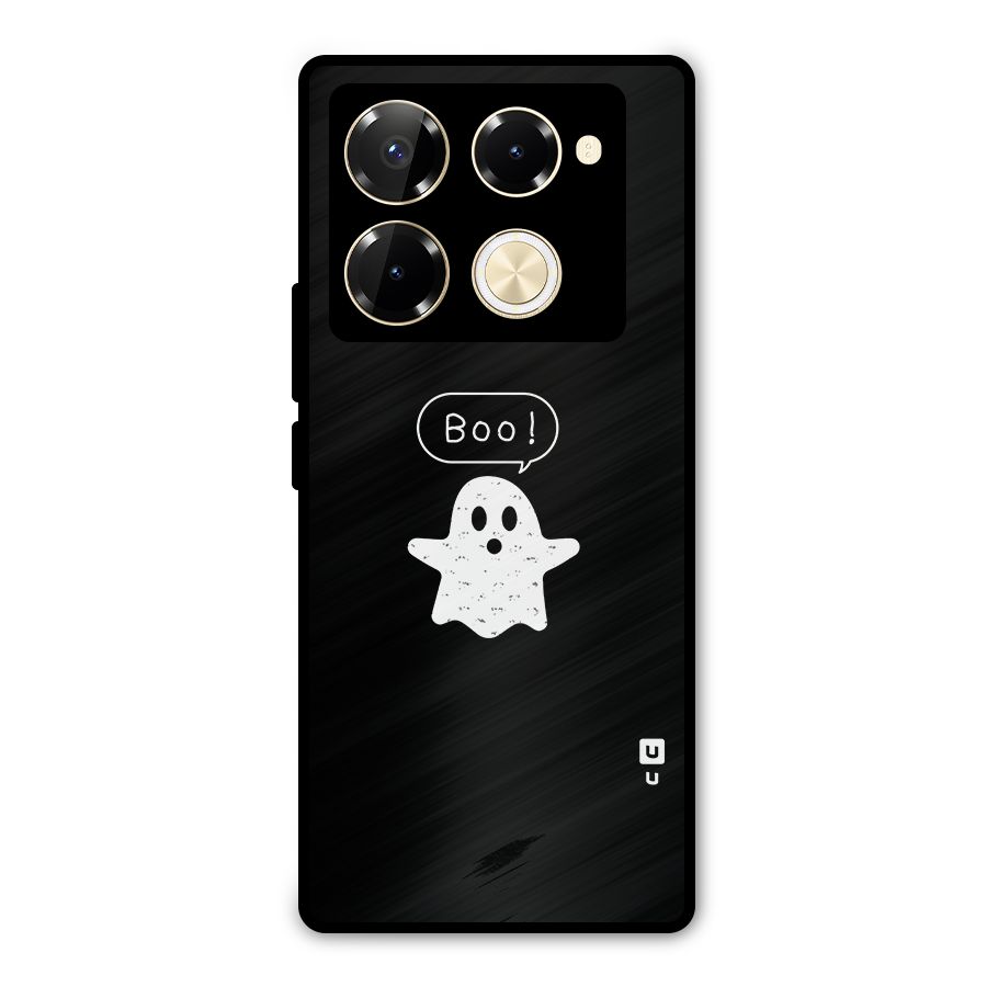 Boo Cute Ghost Metal Back Case for Infinix Note 40 Pro
