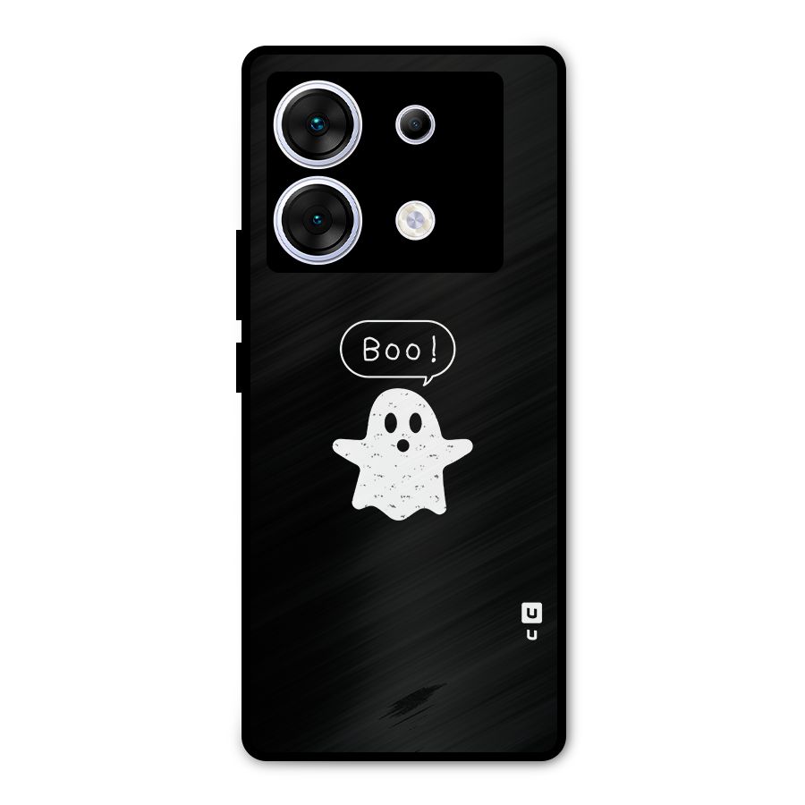 Boo Cute Ghost Metal Back Case for Infinix Zero 30 5G