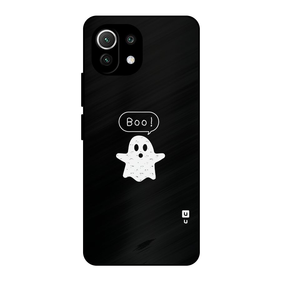 Boo Cute Ghost Metal Back Case for Mi 11 Lite