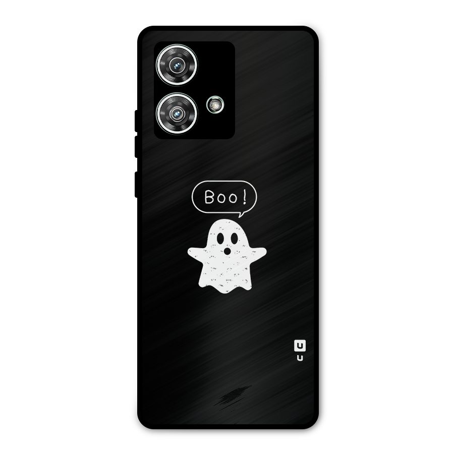 Boo Cute Ghost Metal Back Case for Motorola Edge 40 Neo