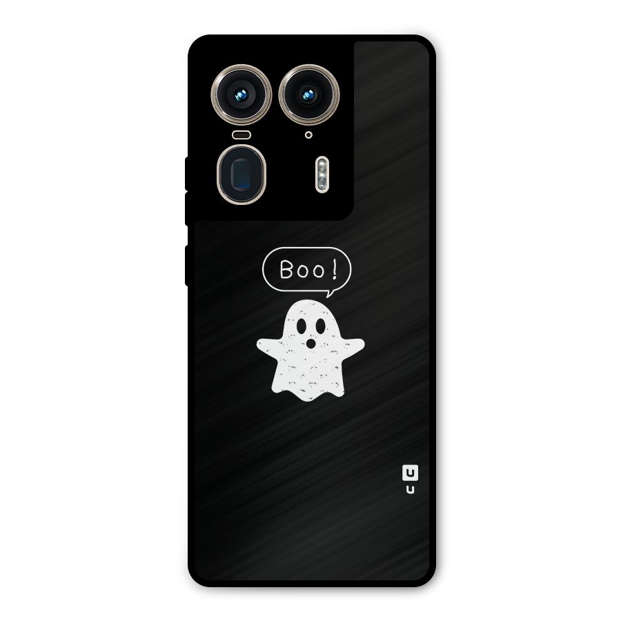 Boo Cute Ghost Metal Back Case for Motorola Edge 50 Ultra