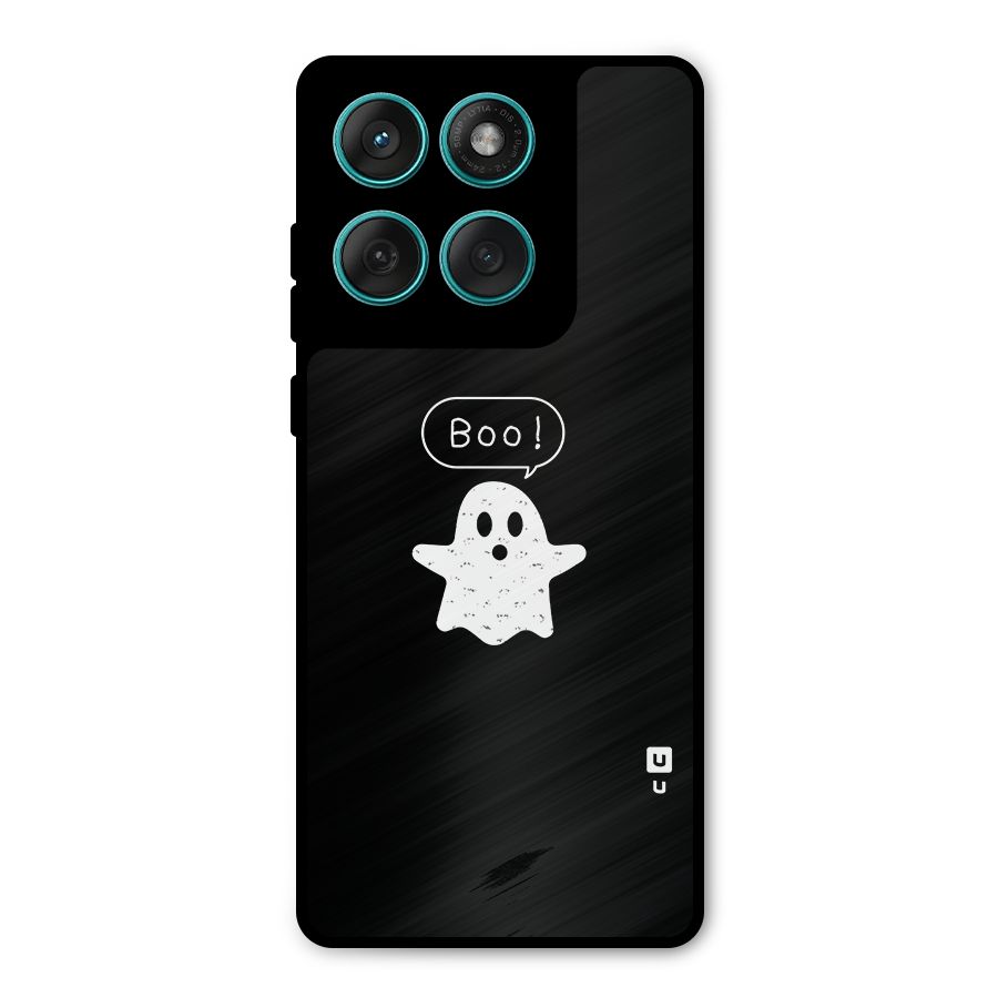 Boo Cute Ghost Metal Back Case for Motorola Edge 60