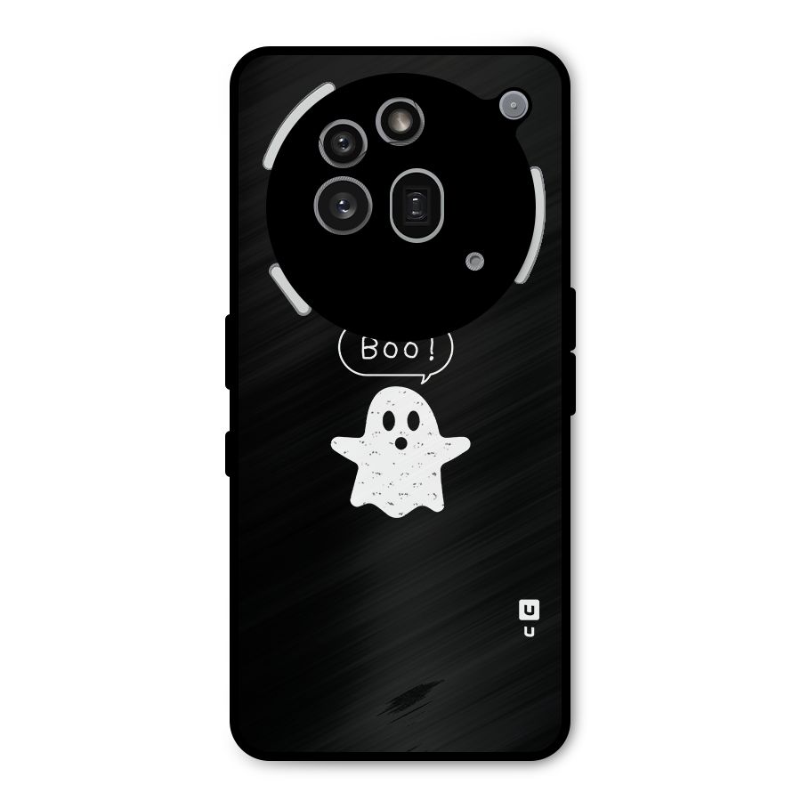 Boo Cute Ghost Metal Back Case for Nothing Phone 3a Pro
