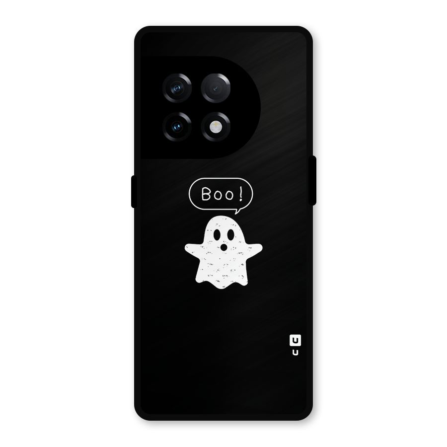 Boo Cute Ghost Metal Back Case for OnePlus 11R
