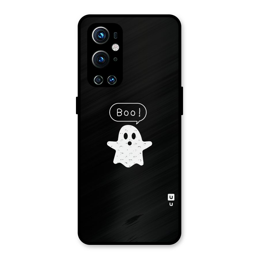 Boo Cute Ghost Metal Back Case for OnePlus 9 Pro