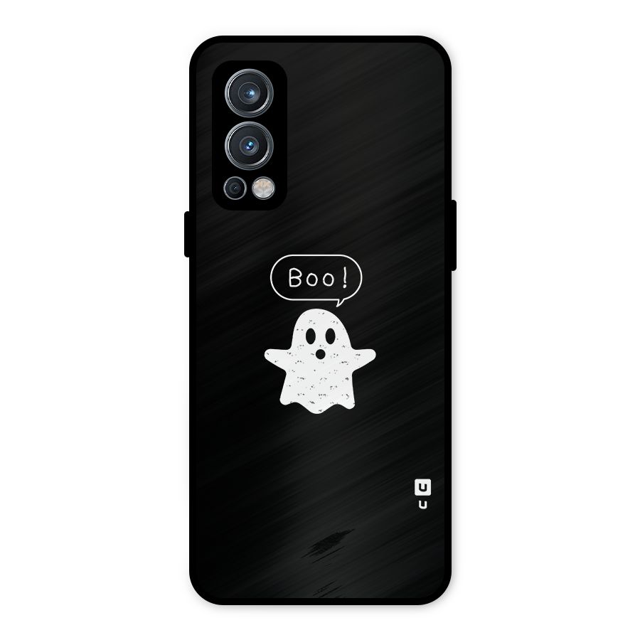 Boo Cute Ghost Metal Back Case for OnePlus Nord 2 5G