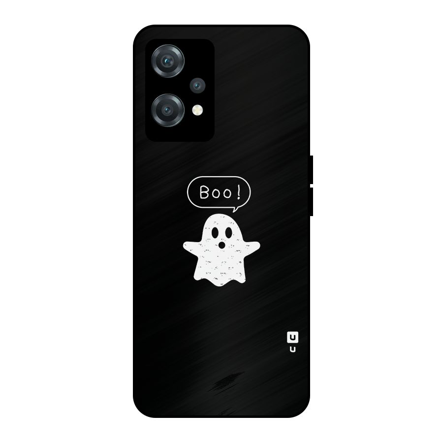 Boo Cute Ghost Metal Back Case for OnePlus Nord CE 2 Lite 5G
