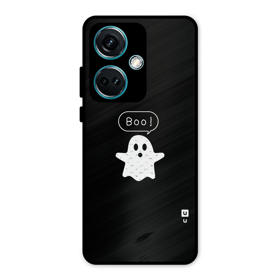 Boo Cute Ghost Metal Back Case for OnePlus Nord CE 3 5G