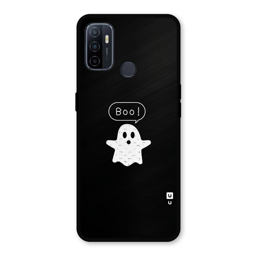 Boo Cute Ghost Metal Back Case for Oppo A53