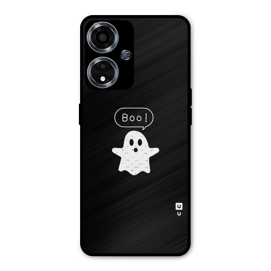 Boo Cute Ghost Metal Back Case for Oppo A59