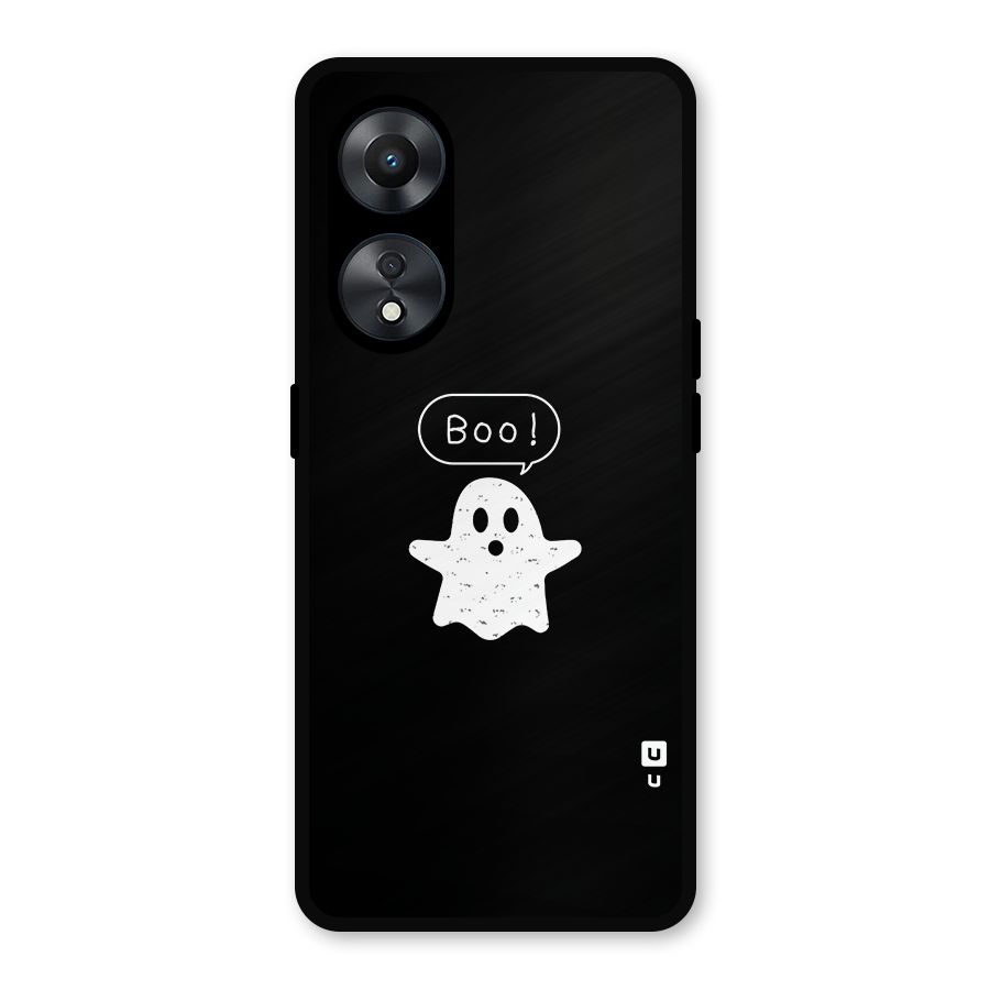 Boo Cute Ghost Metal Back Case for Oppo A78
