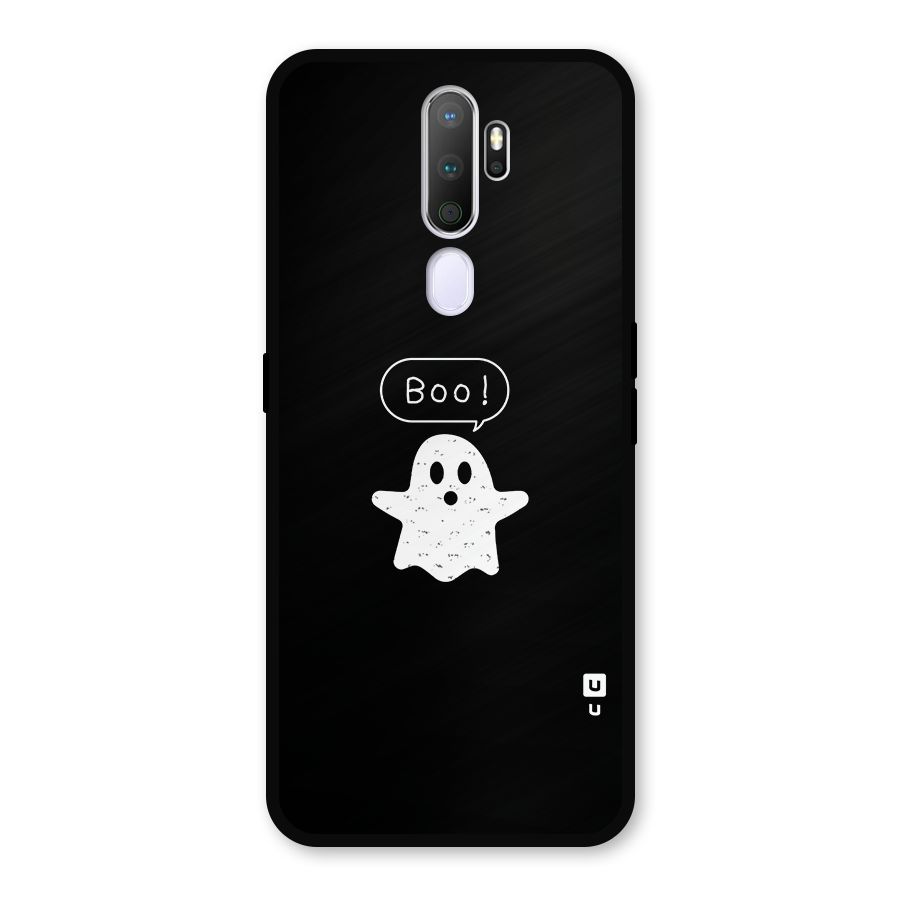 Boo Cute Ghost Metal Back Case for Oppo A9 (2020)