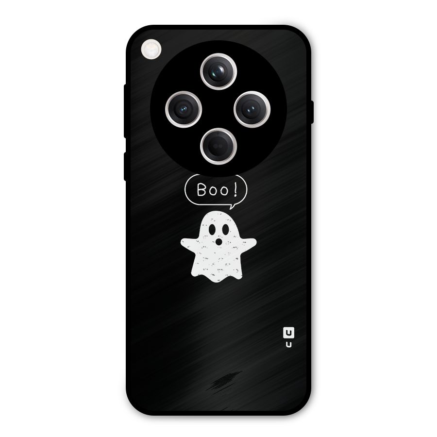Boo Cute Ghost Metal Back Case for Oppo Find X8