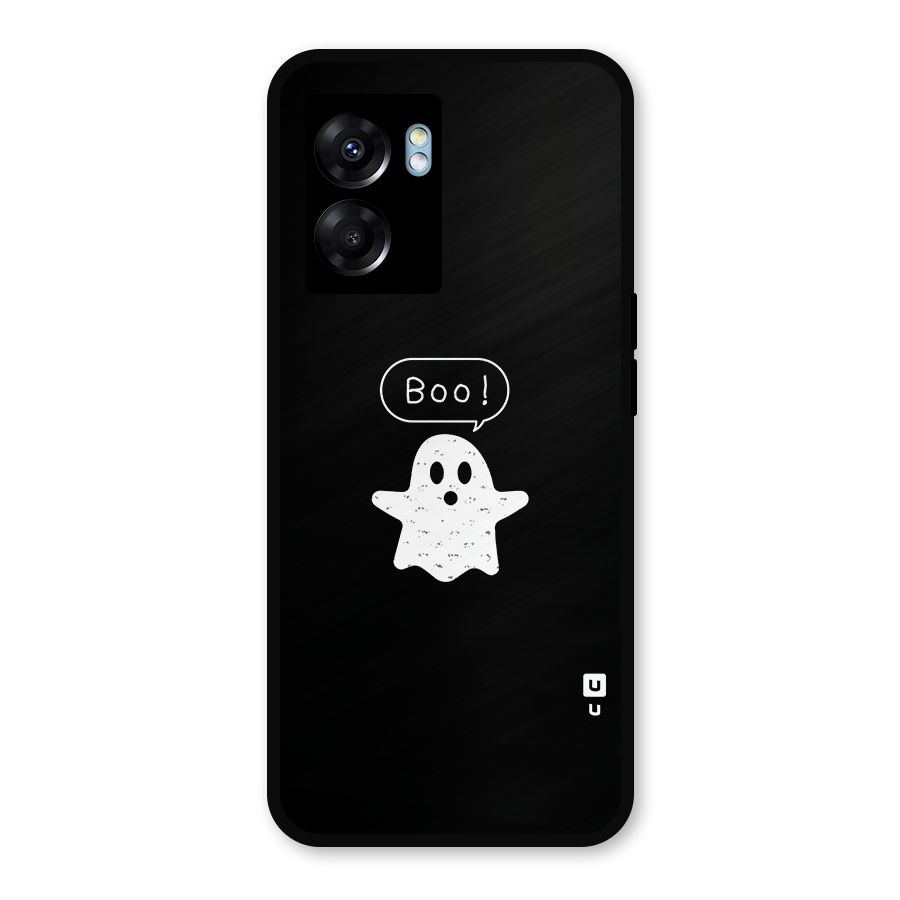 Boo Cute Ghost Metal Back Case for Oppo K10 (5G)
