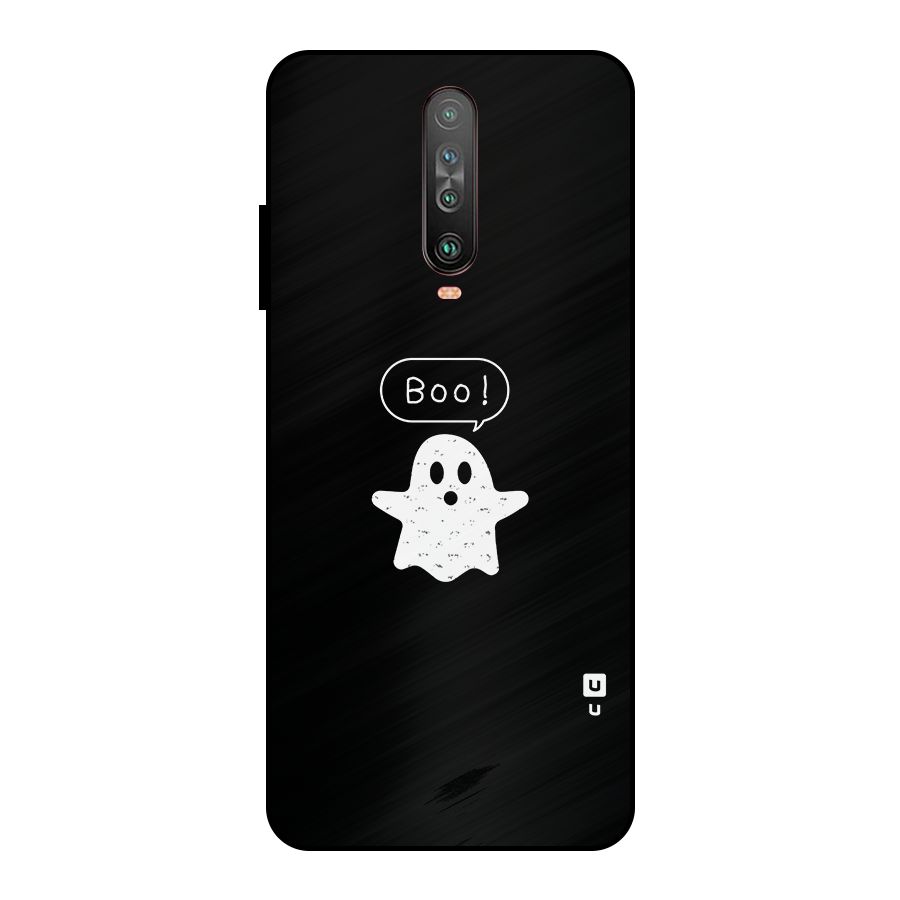 Boo Cute Ghost Metal Back Case for Poco X2