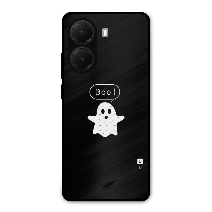 Boo Cute Ghost Metal Back Case for Poco X7 Pro