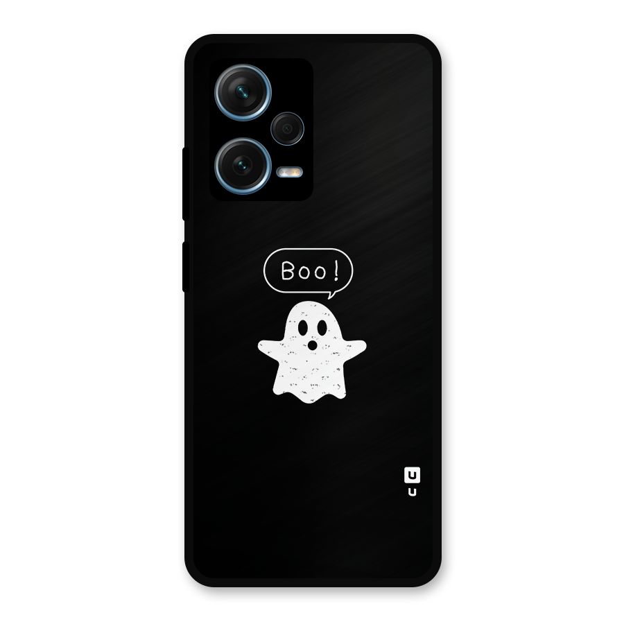 Boo Cute Ghost Metal Back Case for Redmi Note 12 Pro Plus 5G