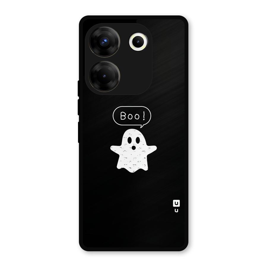 Boo Cute Ghost Metal Back Case for Tecno Camon 20