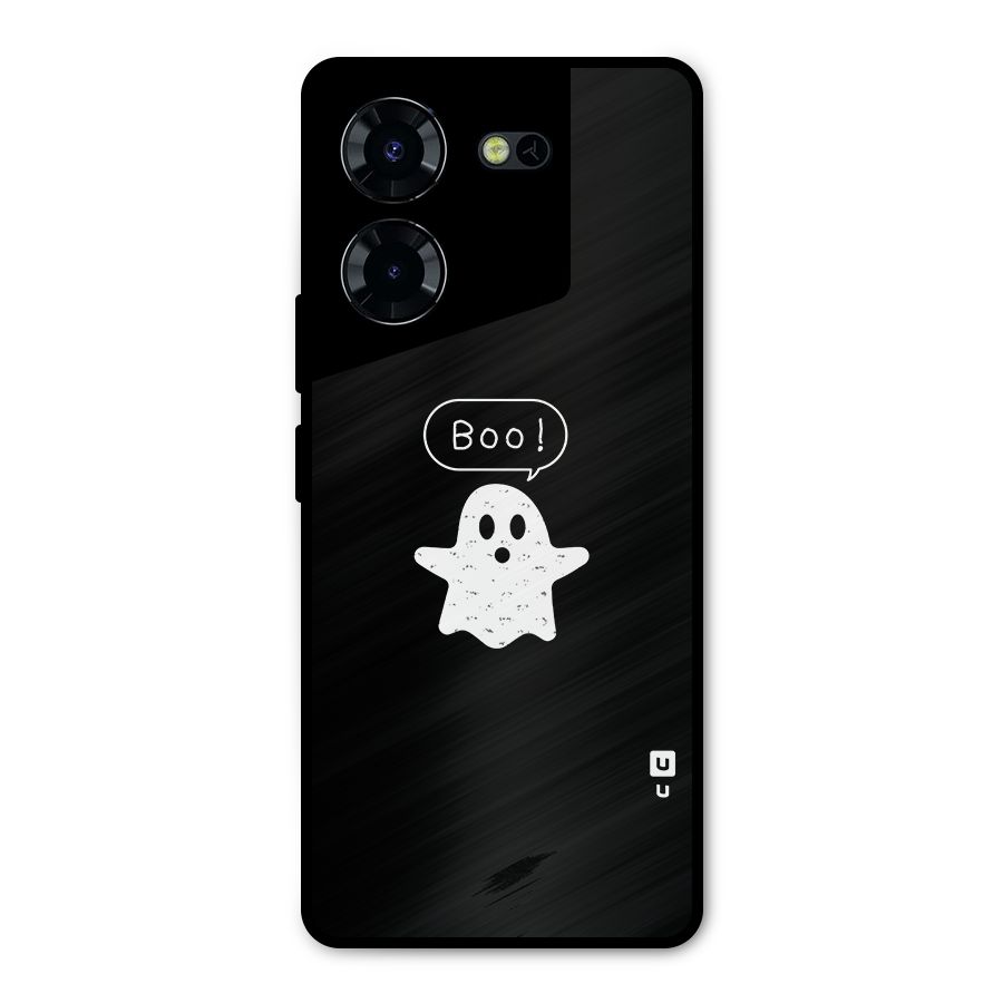 Boo Cute Ghost Metal Back Case for Tecno Pova 5 Pro 5G
