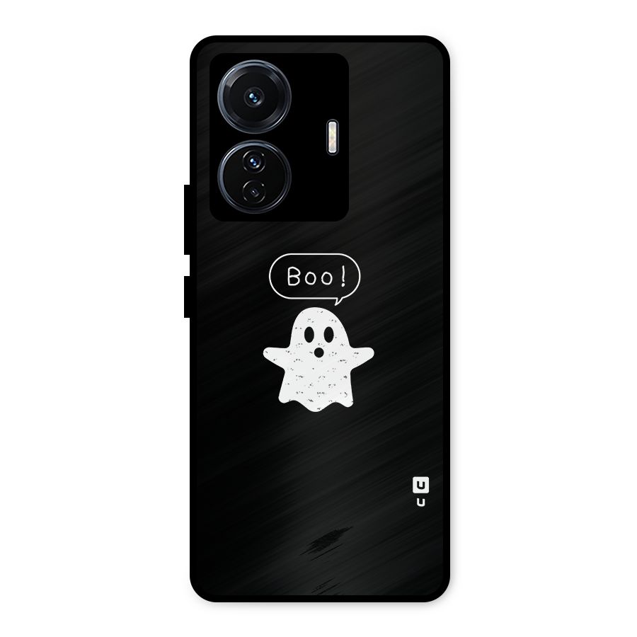 Boo Cute Ghost Metal Back Case for Vivo T1 Pro