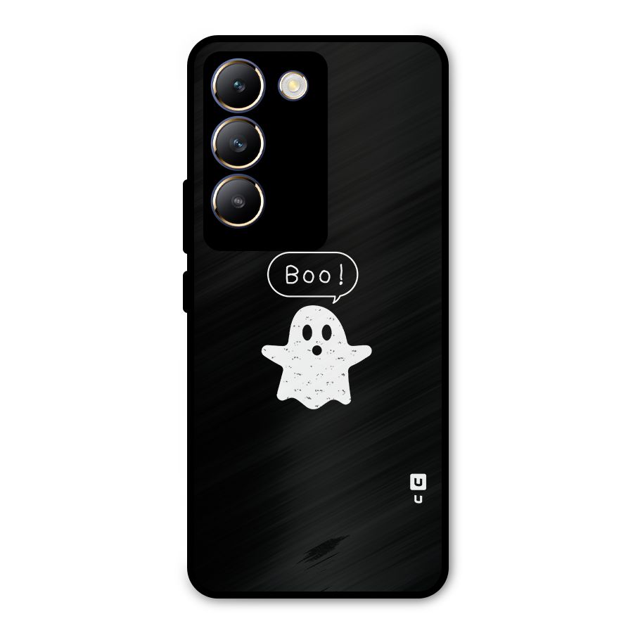 Boo Cute Ghost Metal Back Case for Vivo T3 5G