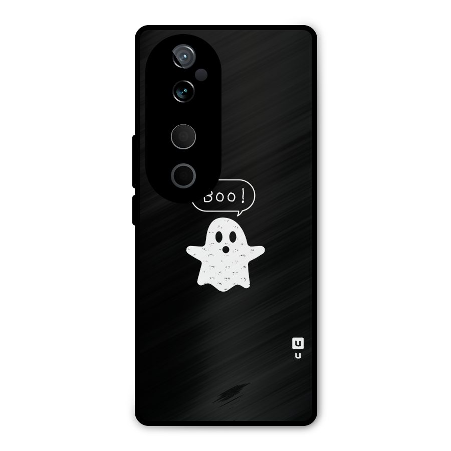 Boo Cute Ghost Metal Back Case for Vivo T3 Ultra