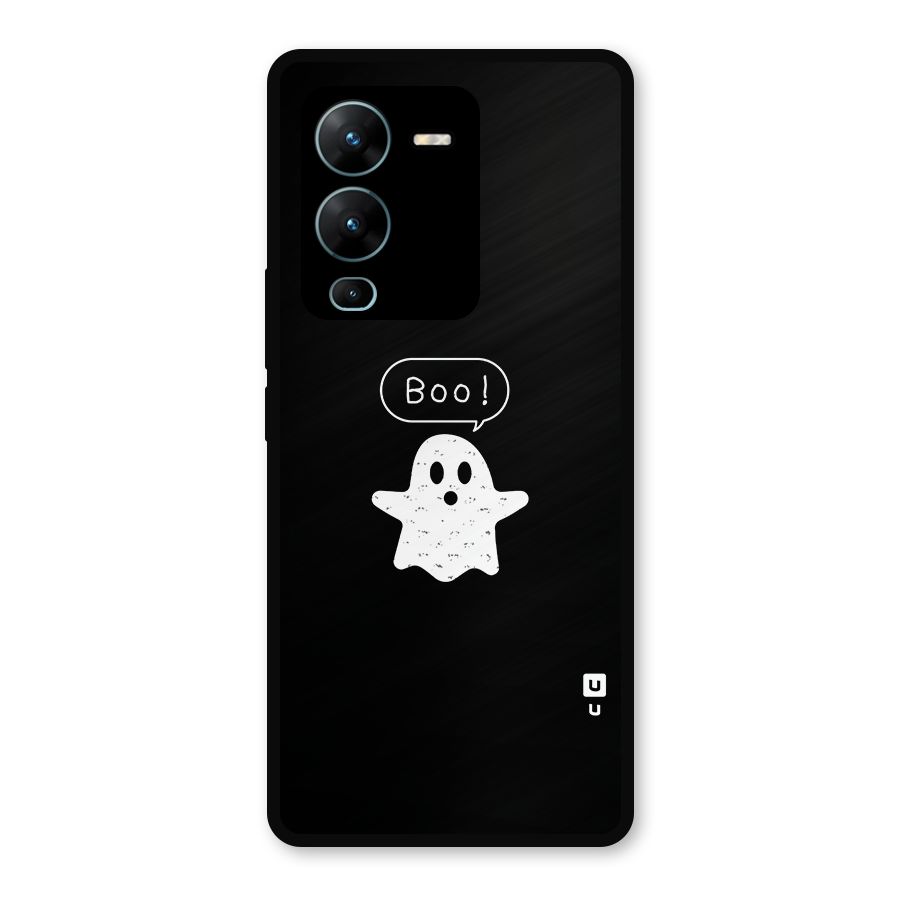 Boo Cute Ghost Metal Back Case for Vivo V25 Pro