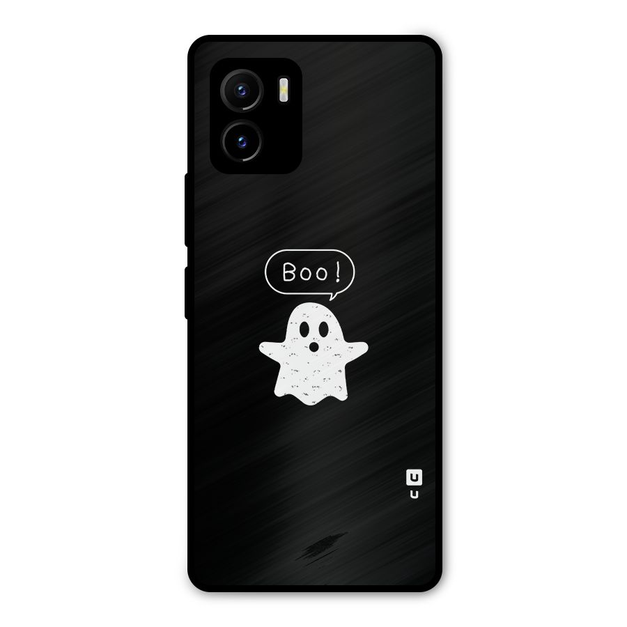 Boo Cute Ghost Metal Back Case for Vivo Y15s