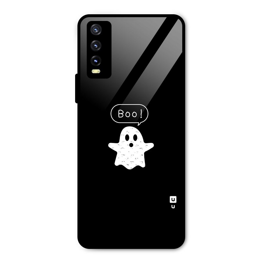 Boo Cute Ghost Metal Back Case for Vivo Y20