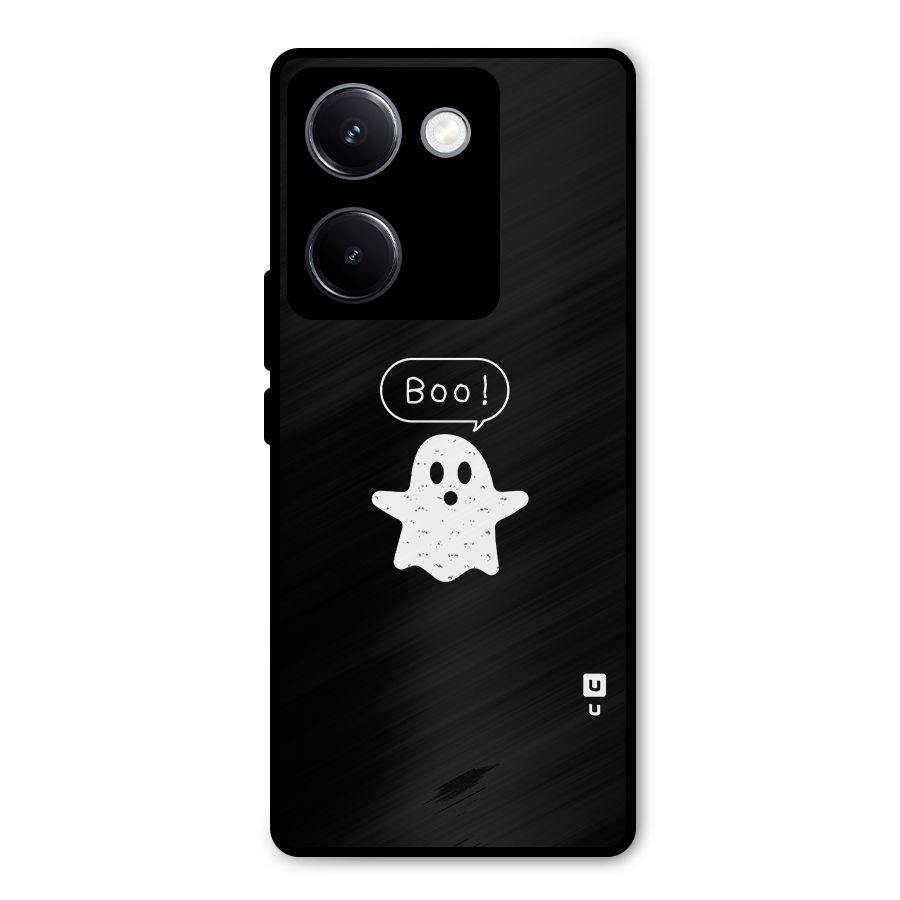 Boo Cute Ghost Metal Back Case for Vivo Y300 Plus