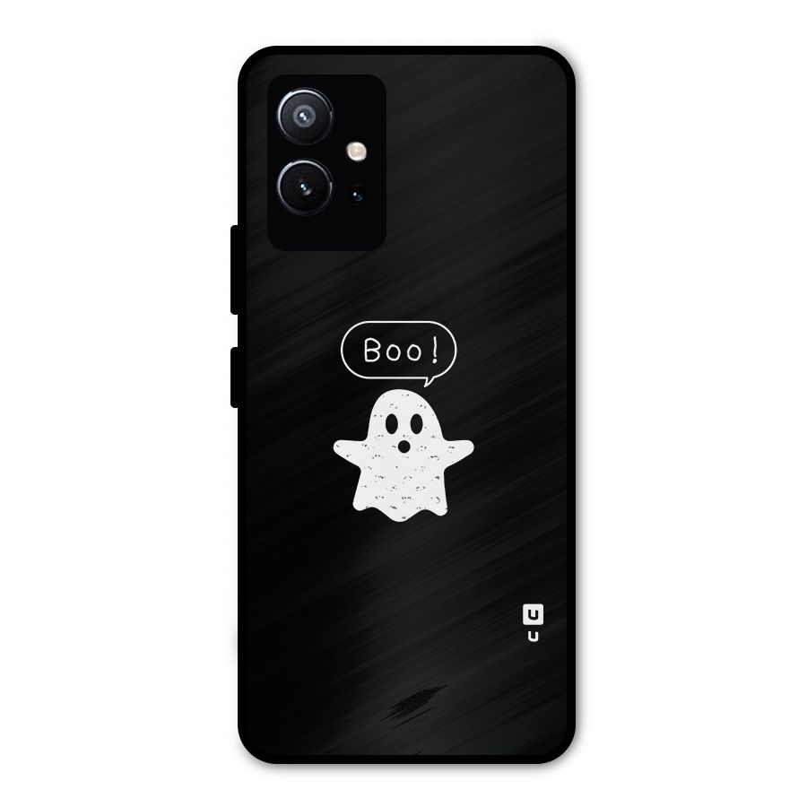Boo Cute Ghost Metal Back Case for Vivo Y75 5G