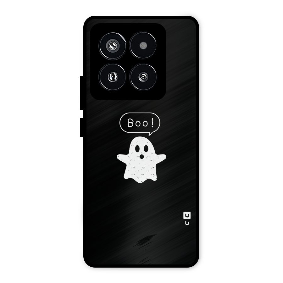 Boo Cute Ghost Metal Back Case for Xiaomi 14 Pro