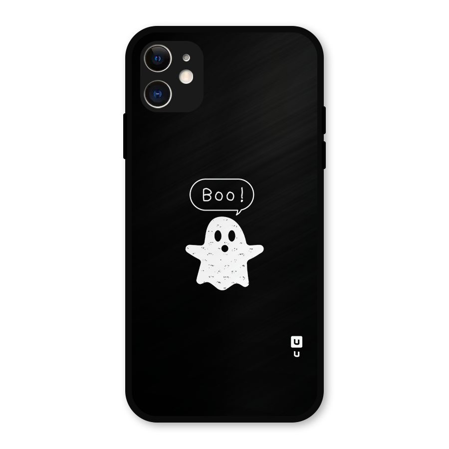 Boo Cute Ghost Metal Back Case for iPhone 11