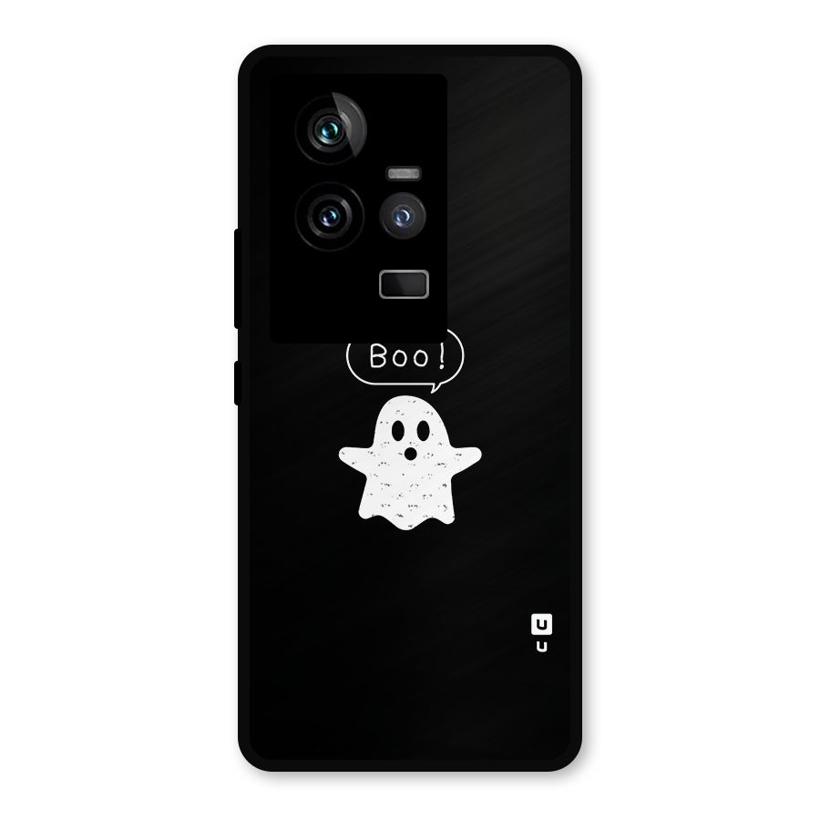 Boo Cute Ghost Metal Back Case for iQOO 11 5G