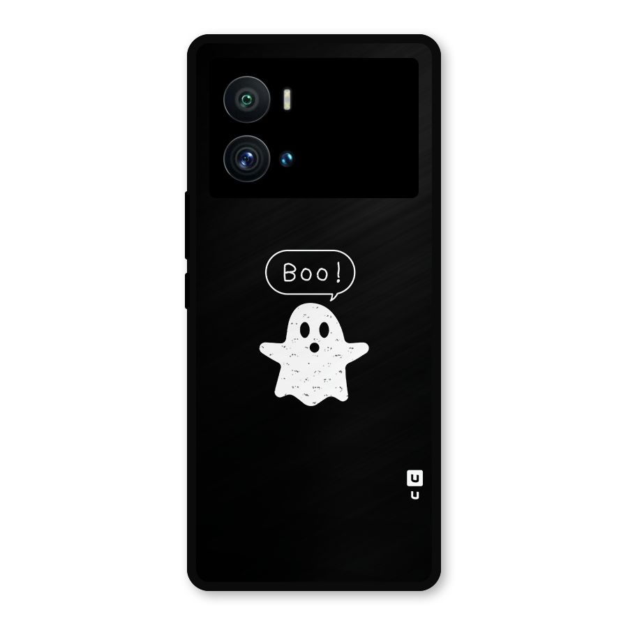 Boo Cute Ghost Metal Back Case for iQOO 9 Pro