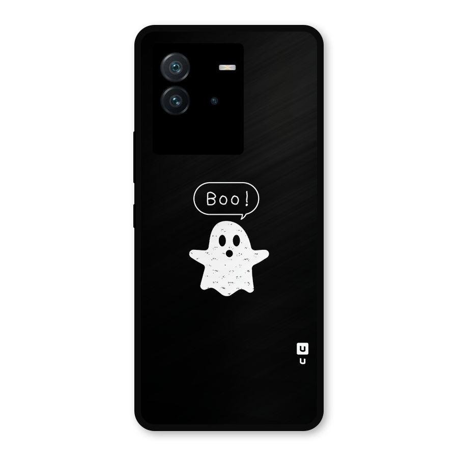 Boo Cute Ghost Metal Back Case for iQOO Neo 6 5G