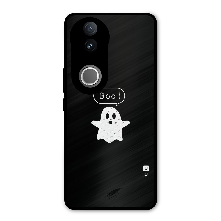 Boo Cute Ghost Metal Back Case for iQOO Z10R