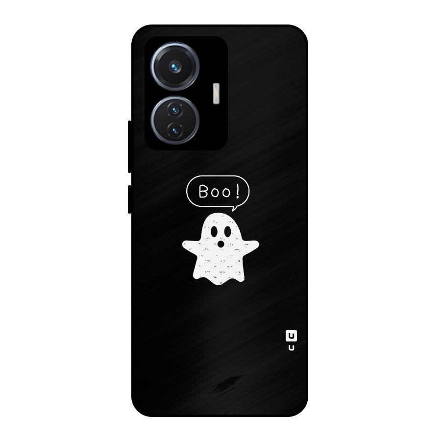 Boo Cute Ghost Metal Back Case for iQOO Z6 44W