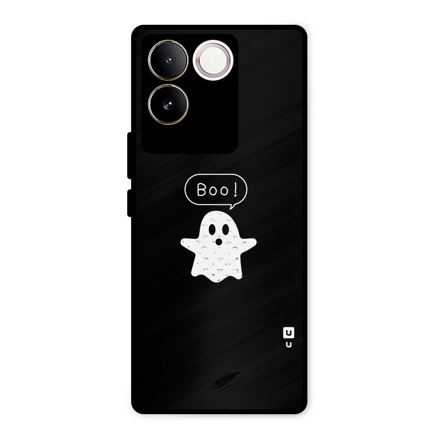 Boo Cute Ghost Metal Back Case for iQOO Z7 Pro