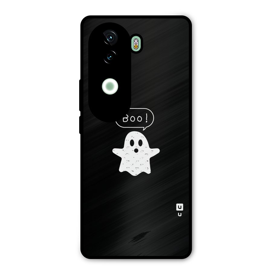 Boo Cute Ghost Metal Back Case for iQOO Z9s