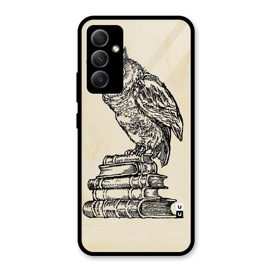 Book Owl Glass Back Case for Galaxy A34